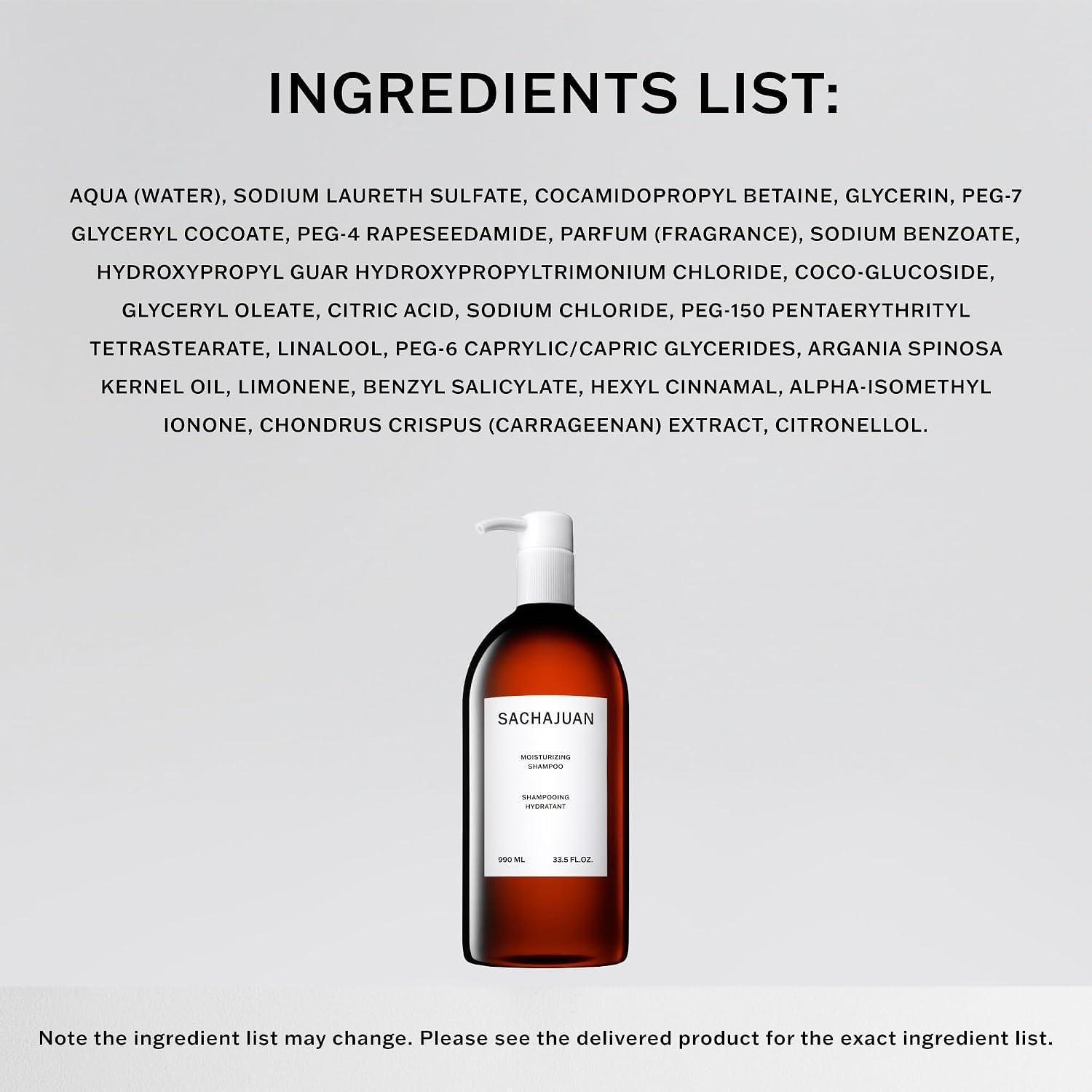 SACHAJUAN Moisturizing Shampoo 990 ml