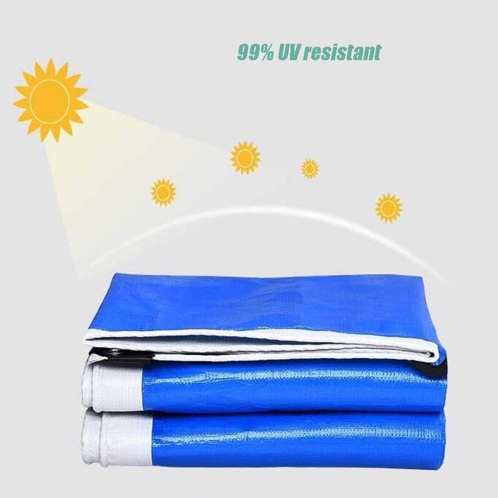 Lona Impermeable Resistente al Agua, protección Solar, Cubierta de almacén, Agujero de Borde Ligero, ángulo de Envoltura de plástico, Patio al Aire Libre, 17 tamaños