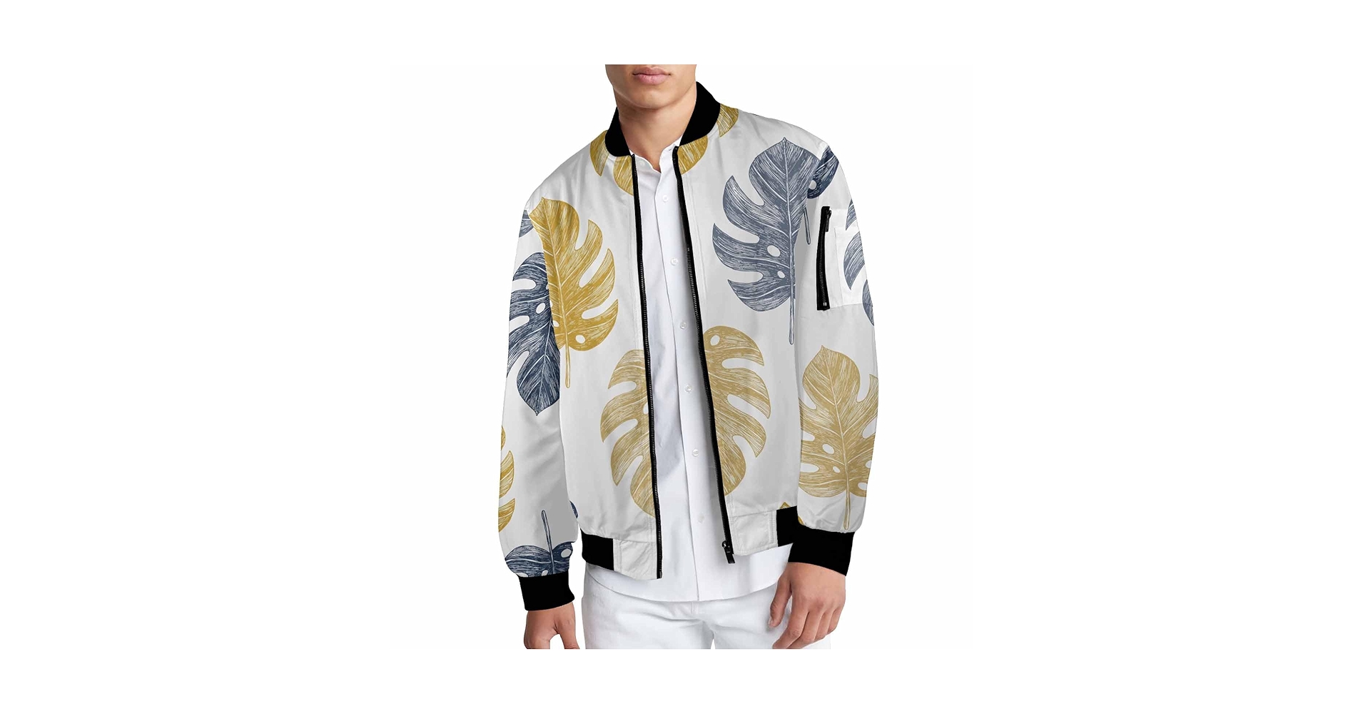 Amazon.com: TOBTCUSDEE Bomber Jacket Men Hawaiian Beach