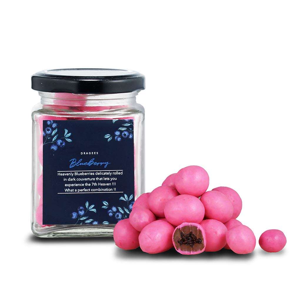LA CHOCOALLURE Chocolate Dragees With Nuts & Fruits (Blueberry Dark Chocolate), Dragees Chocolate, Dragees For Cakes, Dragees Nuts, Dragees Jar, Chocolate Jar, Chocolate Jar Glass,150 Grams (B08K8Q1S5V) Amazon Price History, Amazon Price Tracker