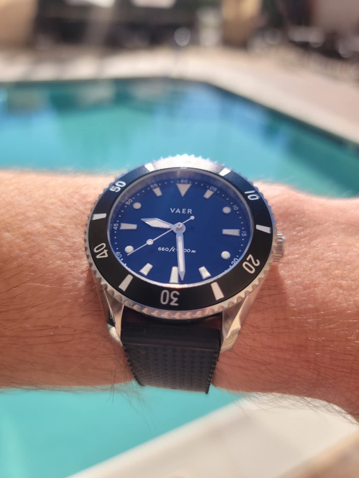 43/mo Finance Vaer DS4 Solar Dive Watch for Men Ocean Ready 20 ATM