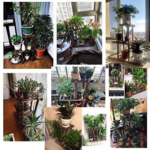 GEEBOBO 3 Tier Plant Stand,Large Multi Tiered Plant Shelf for Multiple Plants,Indoor Flower Pots Stand,Outdoor Plant Shelves Rack Holder