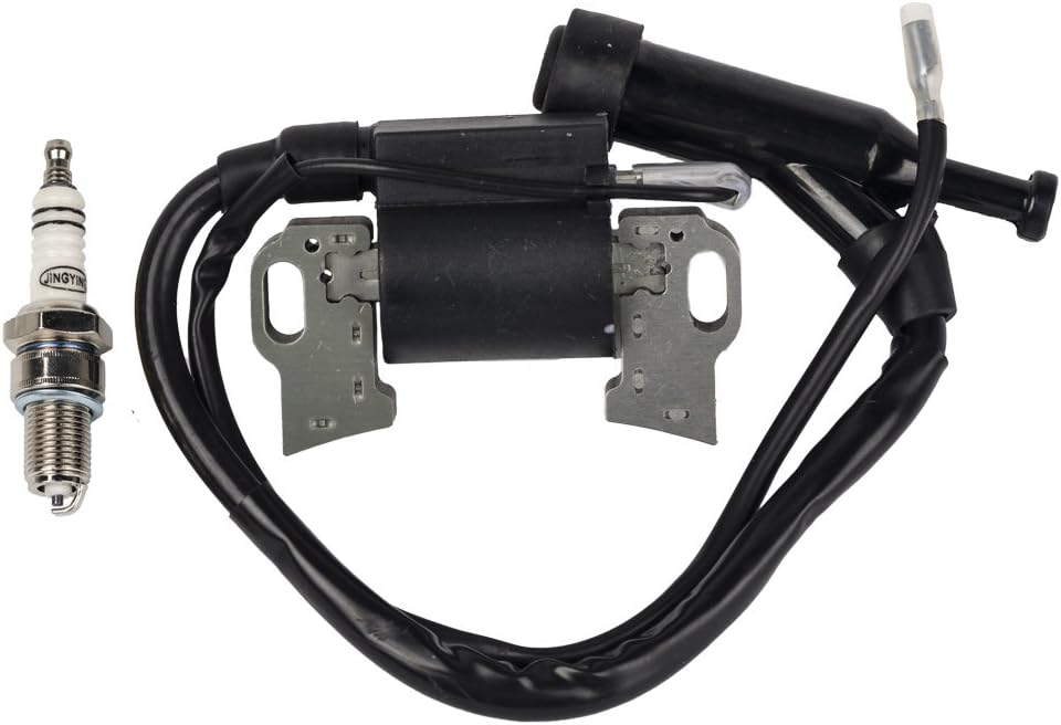 Carkio Carkio Ignition Coil w/Spark Plug Compatible with Honda Gx240 Gx270 Gx340 Gx390 8 9 11 13hp Engine New