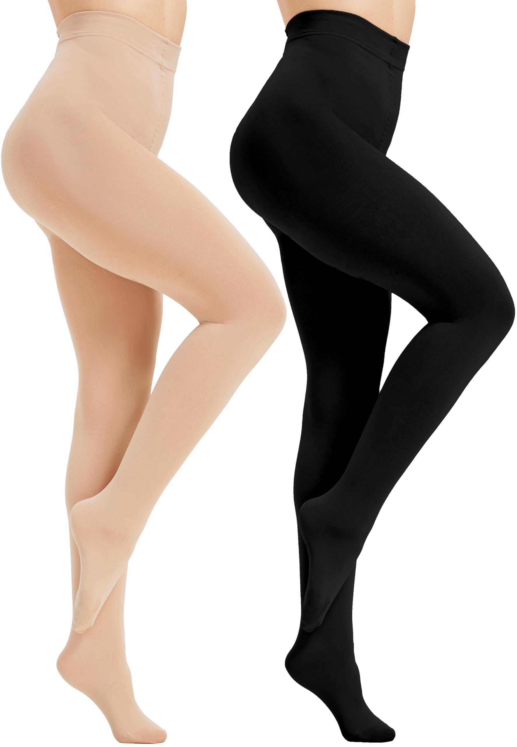 Nebalia Collant Termiche Donna Inverno - Foderata con Pile Spesso, Calze Collants Terniche Riscaldanti, Opache, Elastiche e Comode