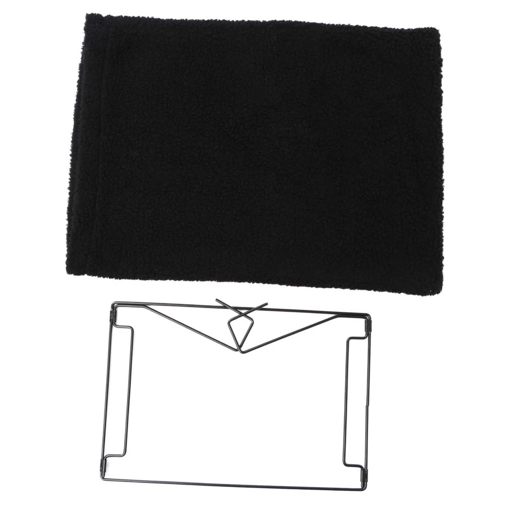 ERINGOGO Hamac pour Chat à Cadre en Fer, Lit Suspendu Noir pour Radiateur