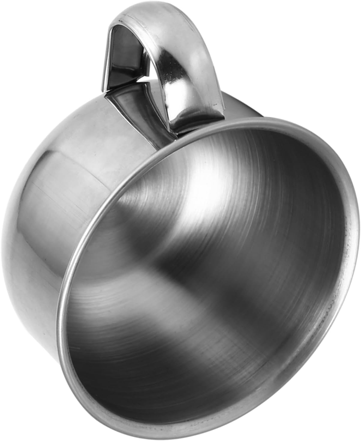 Shaving Soap Bowl, Shaving Mug, Stainless Steel Soap Bowl with Handle for Man