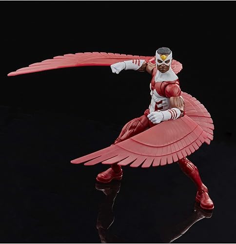 Miniatura 5 de Marvel Legends Series Falcon - Figura de acción de embalaje retro de 6 pulgadas, 3 accesorios