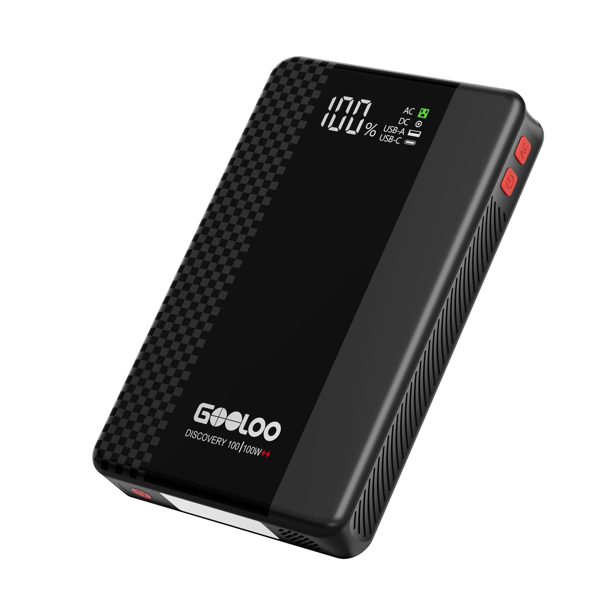 GOOLOO Discovery 100 Portable Power Station 99 9Wh Portable Generator with Lithium Battery and 100W Peak AC Outlet