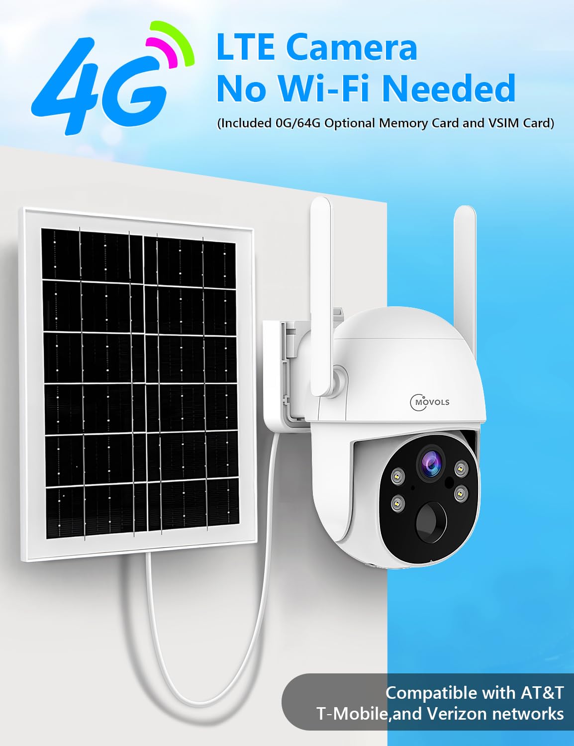 Amazon.com : Lifetime-Free-Data 4G-LTE-Cellular Solar-Security
