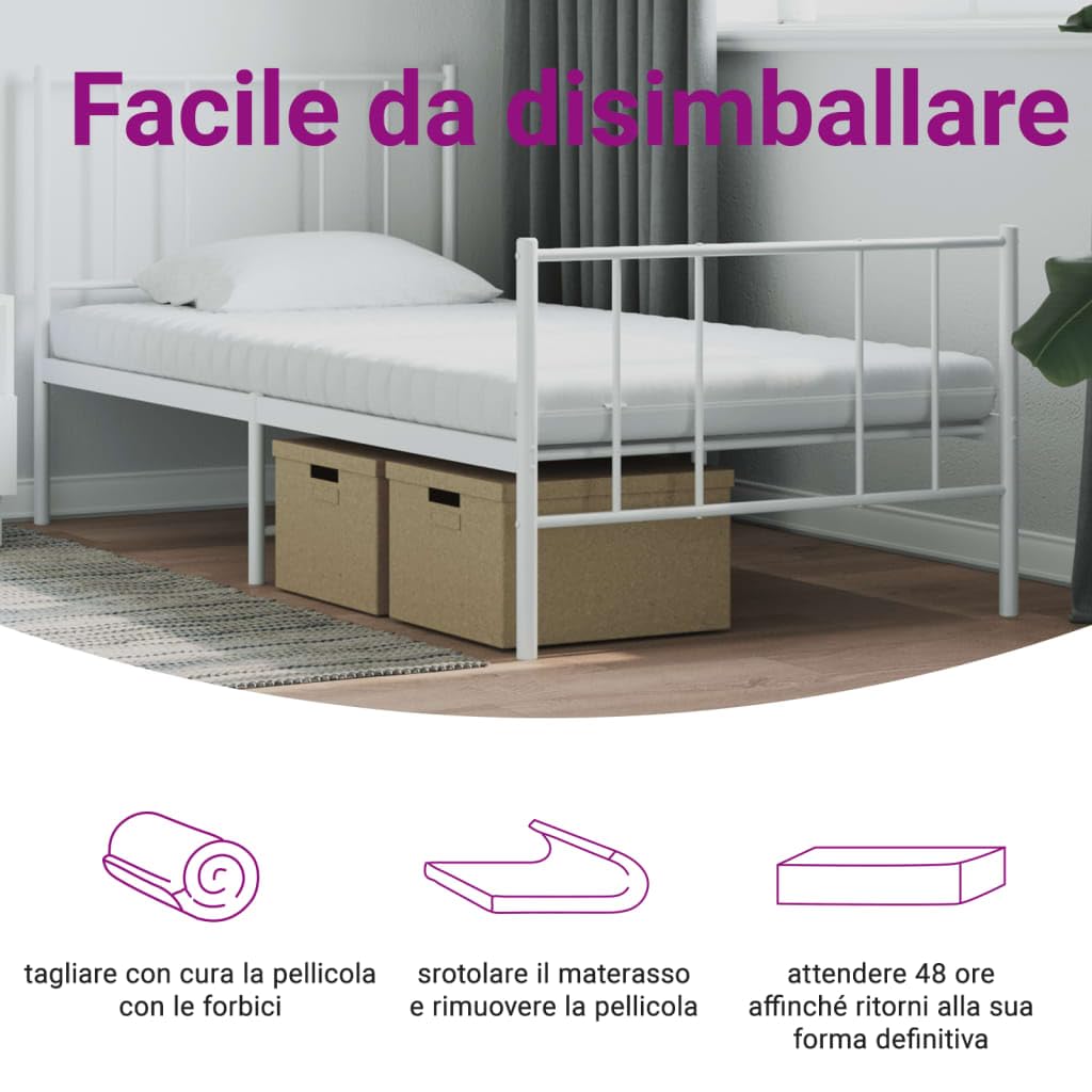 Divano Letto Estraibile con Cassetti Giallo 80x200cm in Velluto CFW669544