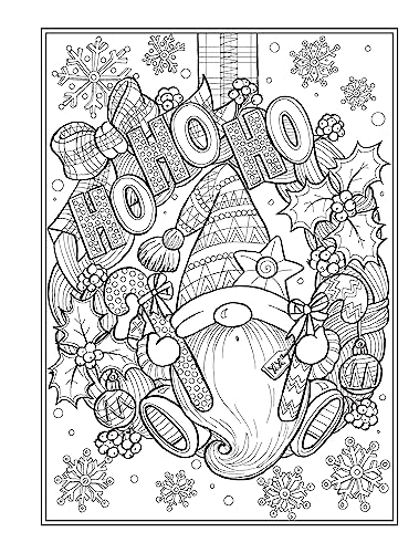 Creative Haven Christmas Gnomes Coloring Book (Adult Coloring Books: Christmas) - Image 4