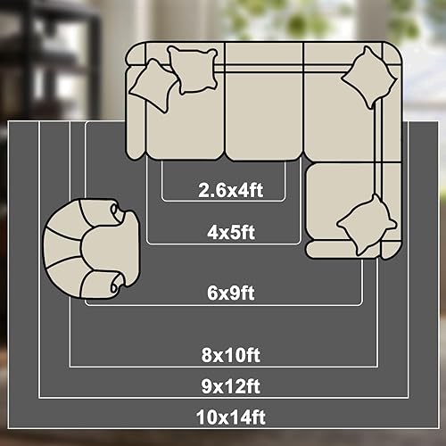 Miniatura 2 de Alfombra grande lavable de 6 x 9 pulgadas para sala de estar, collage retro Boombox de cassette, reproductores de cinta, altavoces, alfombra de