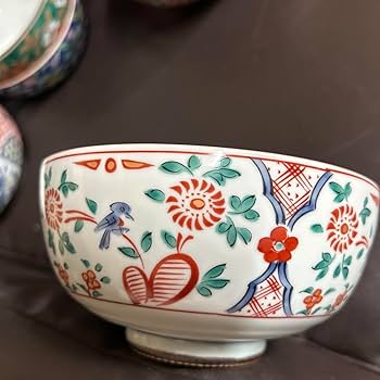 Amazon.co.jp: 三洋陶器 林斎 五色赤絵多用丼揃 5客セット : ホーム