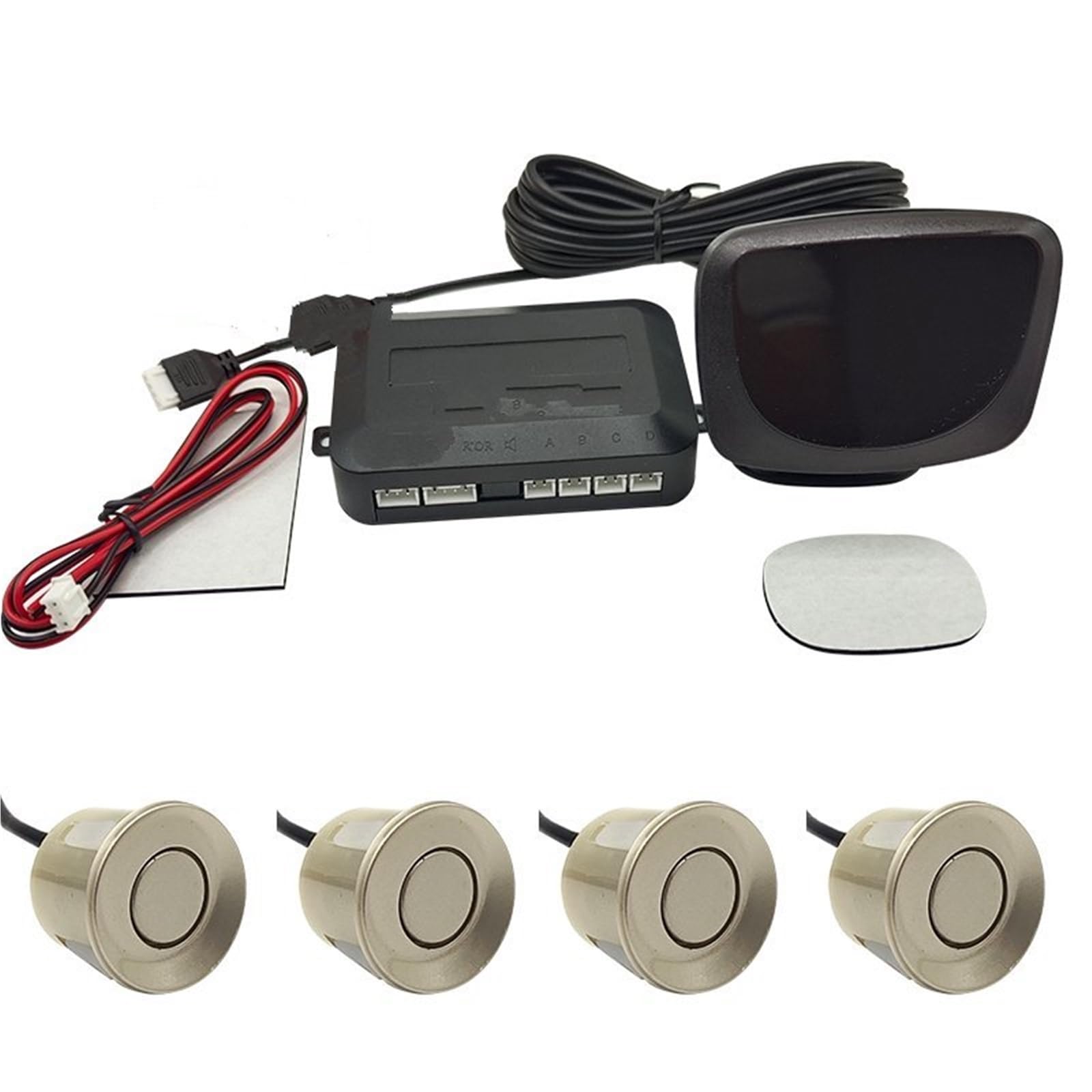 Auto Sensori di Parcheggio Display LCD Per Sensore Di Parcheggio Con Interruttore Sistemas Di Rilevamento Monitor Del Radar Parcheggio Del Sensore Retromarcia Automatica 12V Sensore di parcheggio(Cham