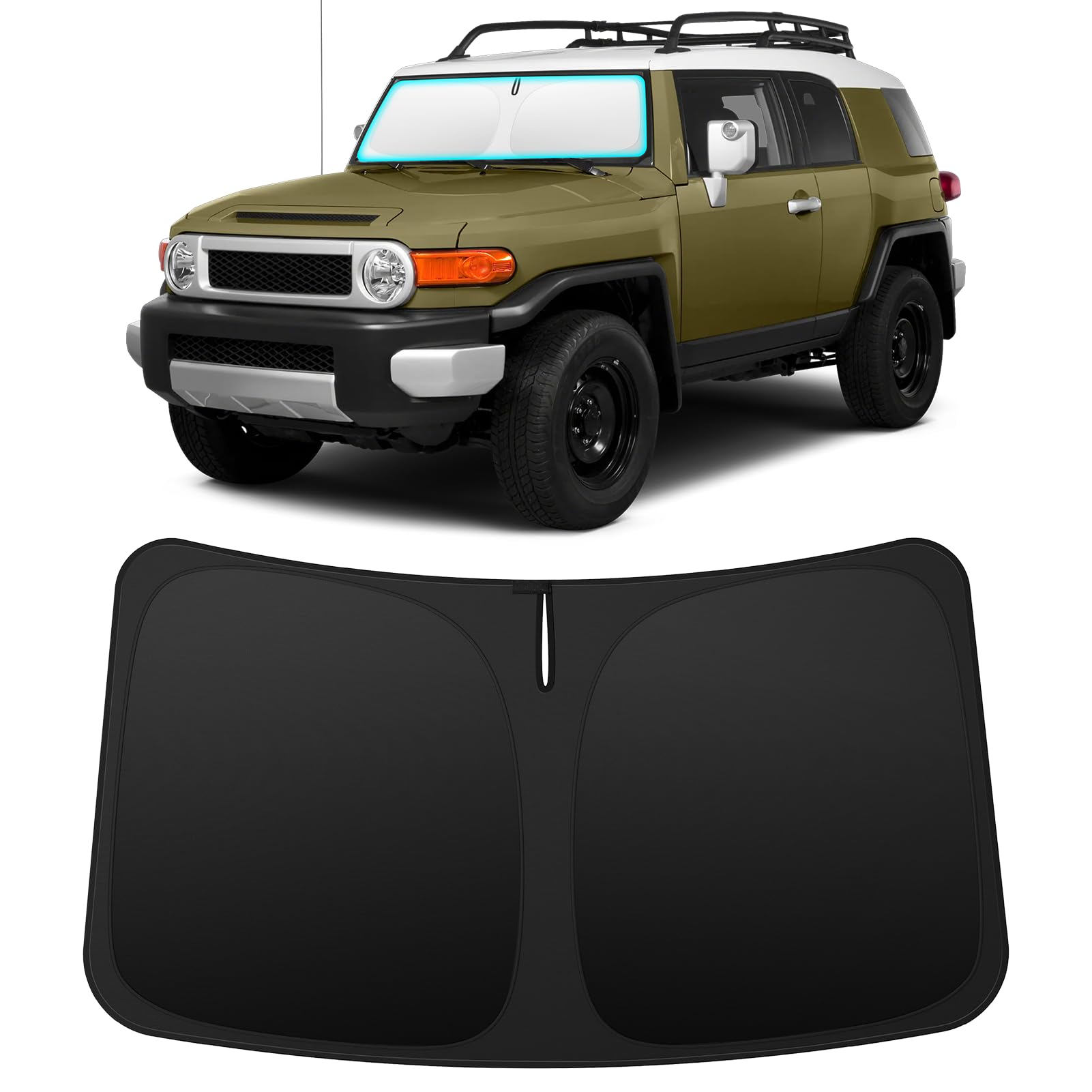 INSAUTO Custom Fit Windshield Sun Shade for Toyota FJ Cruiser 2007-2014