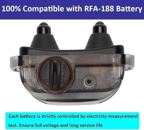 Miniatura 3 de RFA-188 - Batería de repuesto de alta capacidad compatible con collares PetSafe, paquete de 4