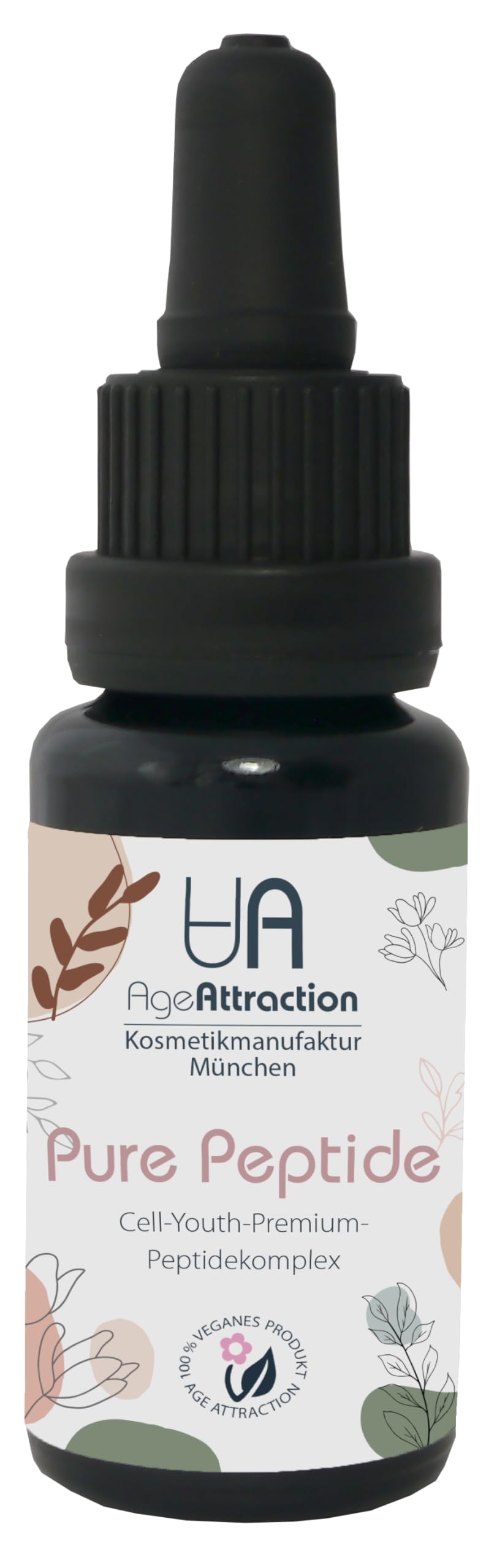 PURE PEPTIDE I 30ml - Kollagenaufbau und Anti-Falten-Wirkung durch 6-fach Peptide-Komplex und dem pflanzlichen Anti-Falten-Wirkstoff der Parakresse