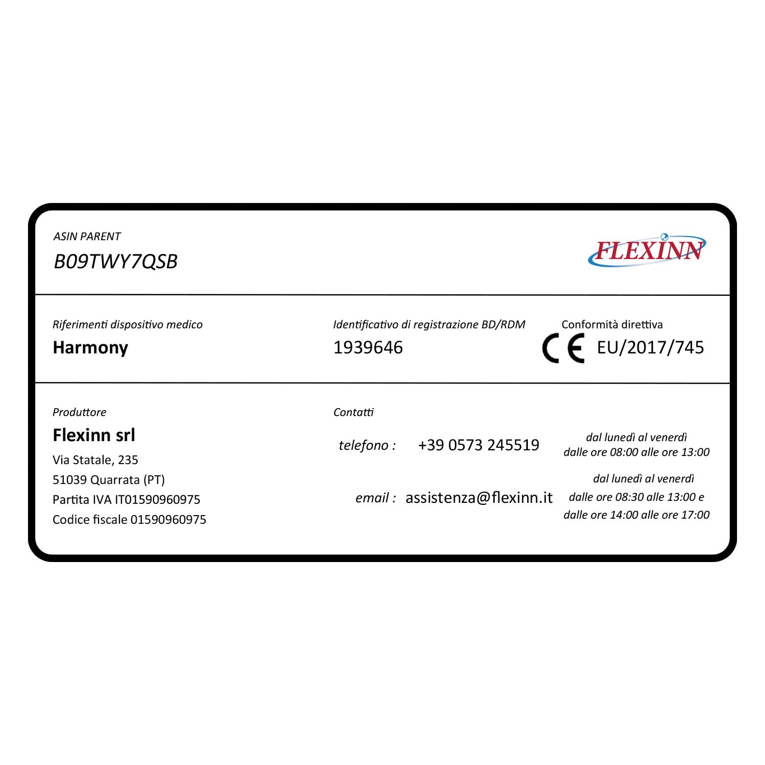 Flexinn Materasso in Memory foam con 1600 Molle insacchettate indipendenti e Memory Gel. Altezza: 25 cm, rigidità 8 su 10. Sfoderabile. Dispositivo Medico Classe I (160x190)