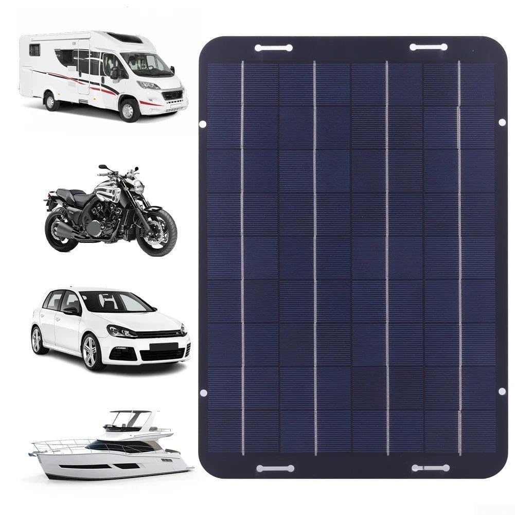 Panneau solaire 18V 40W avec contrôleur de charge pour batterie de voiture et bateau