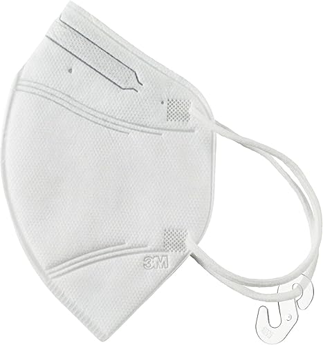 Miniatura 7 de 3M Cubierta facial de barrera filtrante, materiales suaves y transpirables para mayor comodidad, conveniente y desechable, talla única, paquete de 20