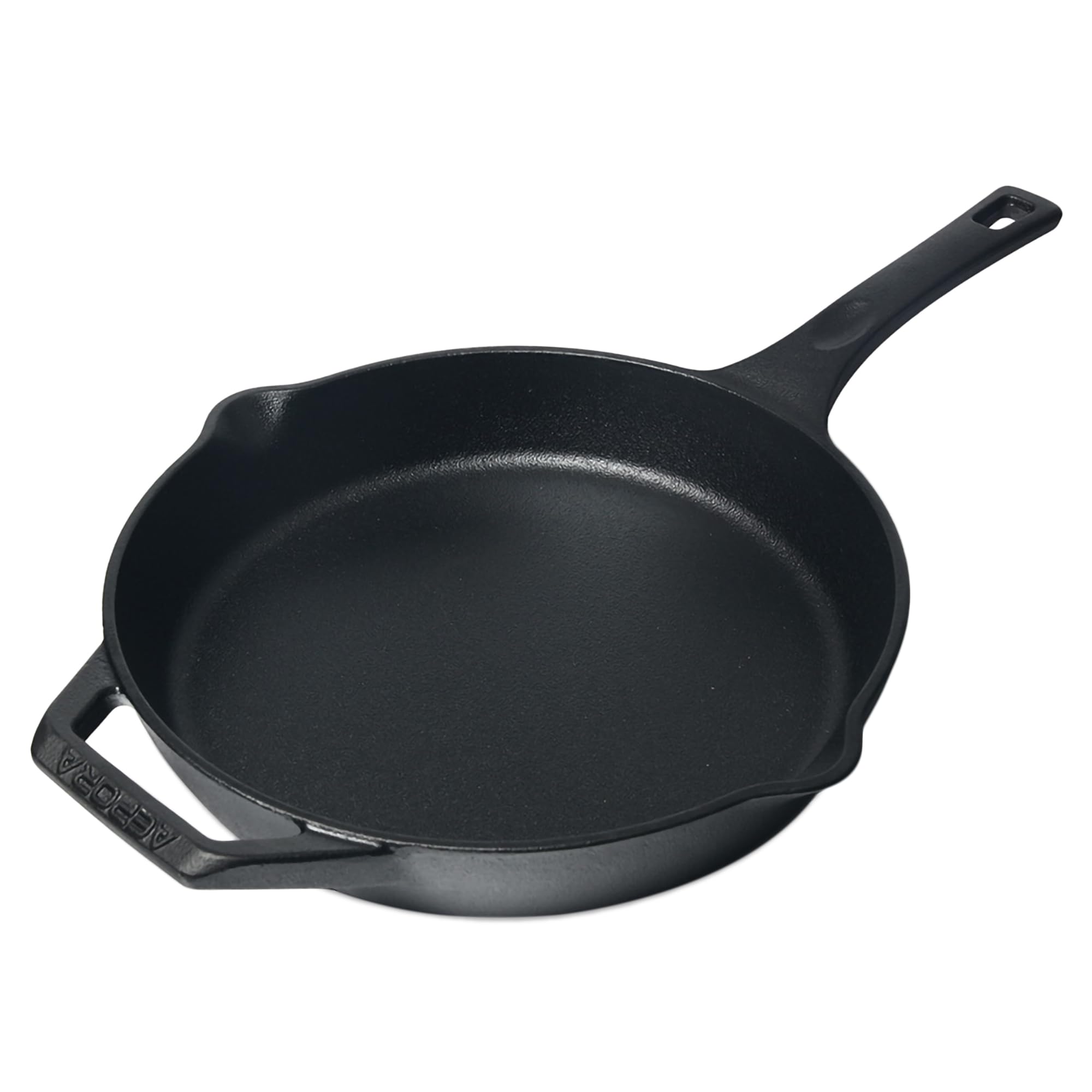 AEPORA 28 cm Pre-Seasoned Cast Iron Skillet, [Extra-Thick] Base & Walls