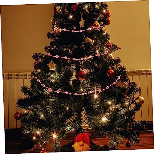 Guirnalda navideña de bolas de menta para decorar el árbol y chimeneas de salón 7