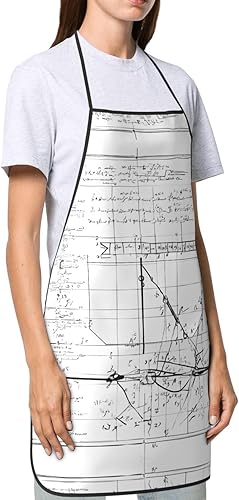 Miniatura 4 de Math Geometry Geek Calculus Apron,Printed Apron, Chef Pron,Home Cooking Apron