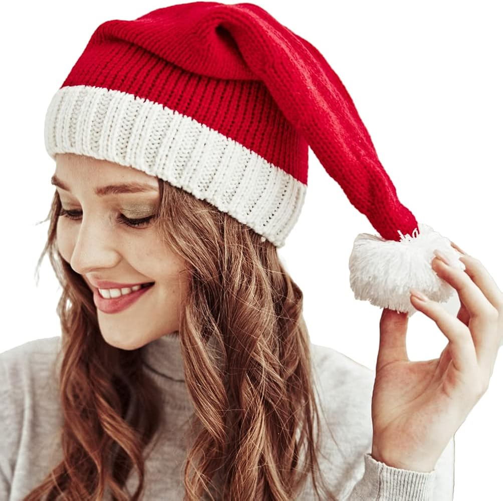 Amazon.co.jp: [FUPUTWO] サンタクロース 帽子 ニット クリスマス