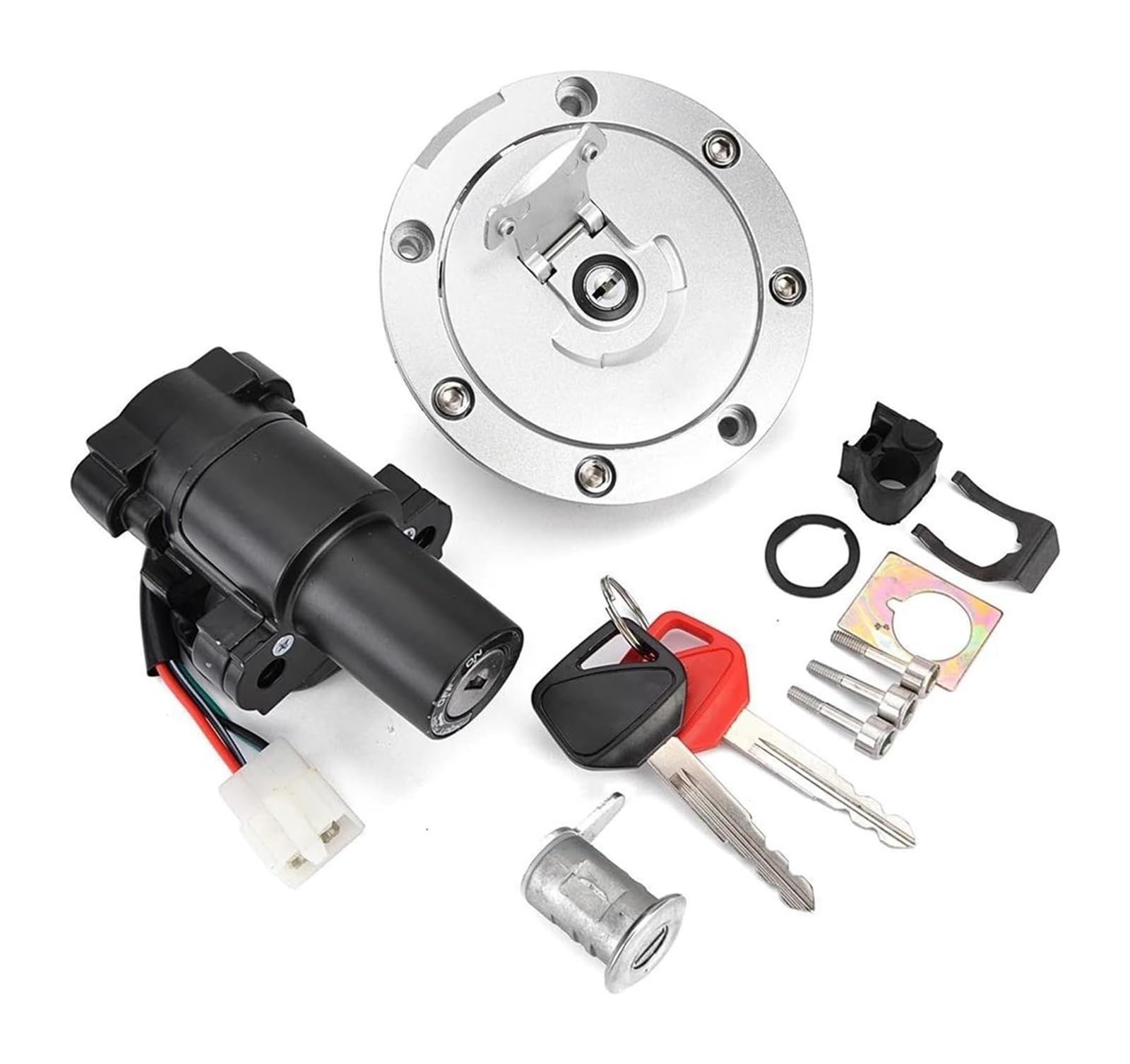 Cerradura De Encendido para CBF600 2004-2009 35010-MER-D10 35010-MER-D00 Interruptor Arranque Cerradura Encendido Motocicleta Combustible del Tanque Juego Llaves