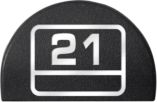 Miniatura 85 de NDZ Performance JP1 - Enchufe de agarre para Glock 17 19 21 22 23 24 31 32 34 35 38 Gen 1-3 pulgadas .40 .357 0.394 in .45 ACP relleno láser grabado