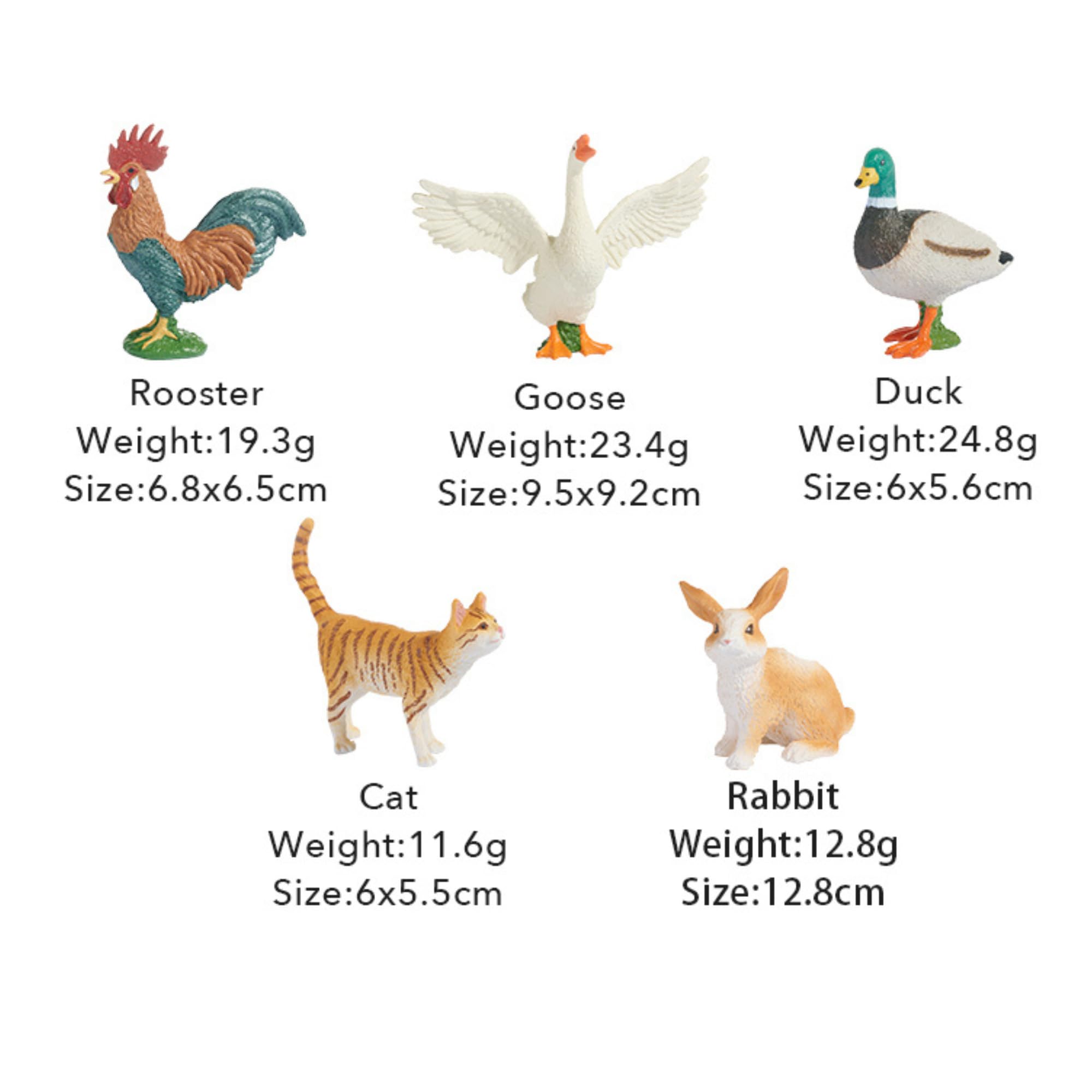 Mideer Juego de colección "Animales de la granja", 11 piezas