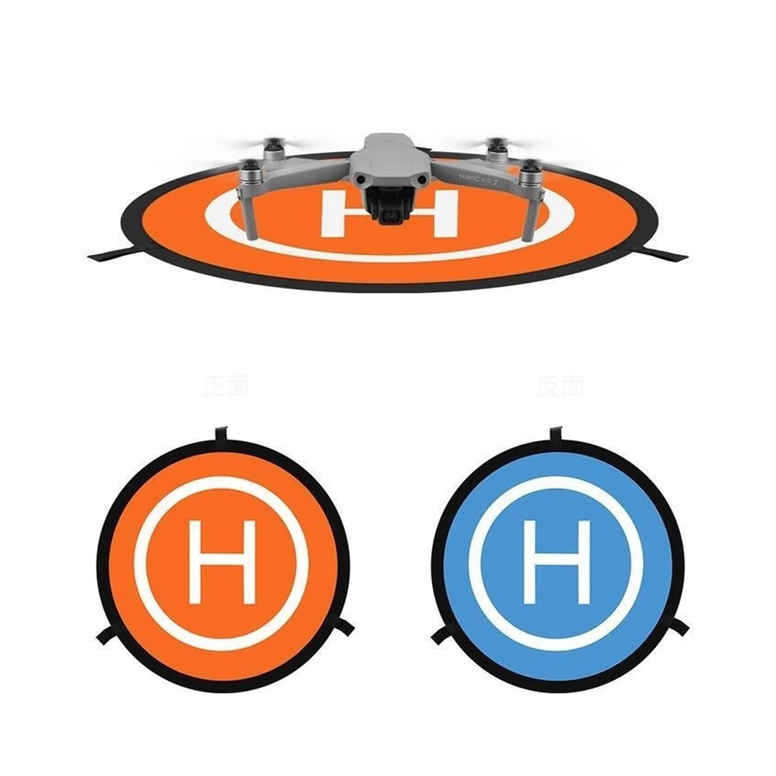 Składana podkładka do lądowania drona, wodoodporna przenośna lądowisko RC z gwoździami i torbą do DJI Mini/Spark Quadcopter