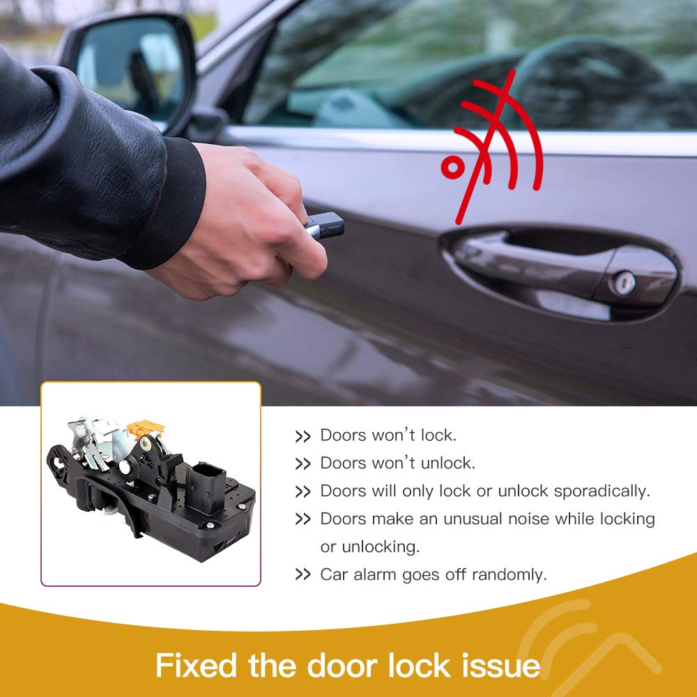 SCITOO Car Door Lock Actuator Front Right Door Lock Latch Actuator Compatible for 2008-2012 for Chevrolet Malibu,2007-2009 for Saturn Aura 931-311 22785607 22865520 25829640 20772311