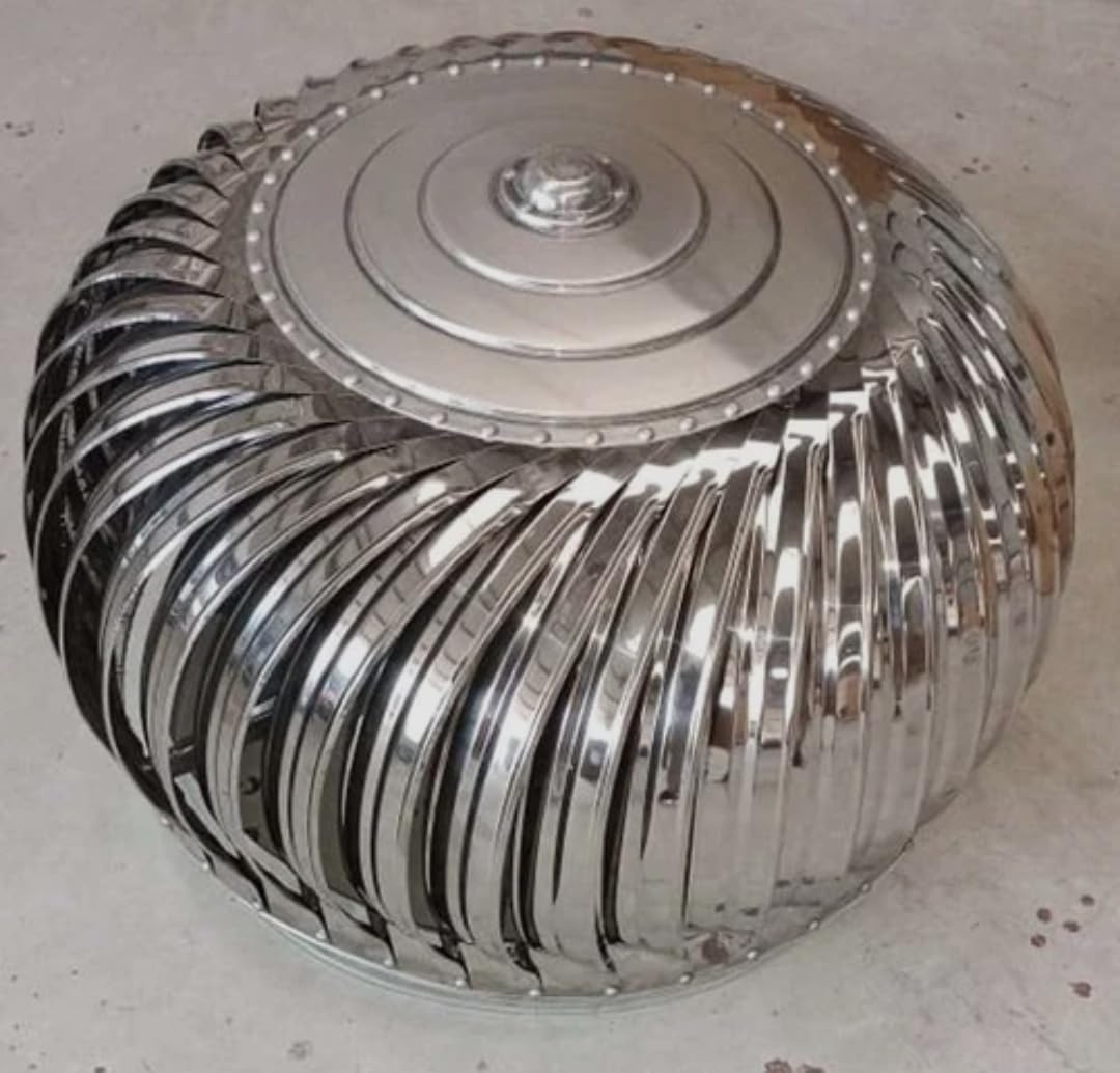 24 Inch Aluminium Turbo Air Ventilator for Roof, Stainless Steel Wind Powered Exhaust Fan-image-28