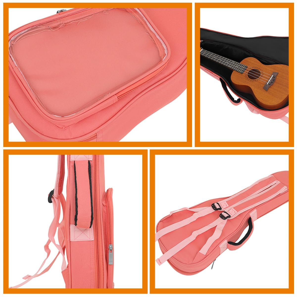 ibasenice Borsa per Ukulele da Contenitore per Ukulele Leggera e Portatile per Strumenti Musicali e Viaggi