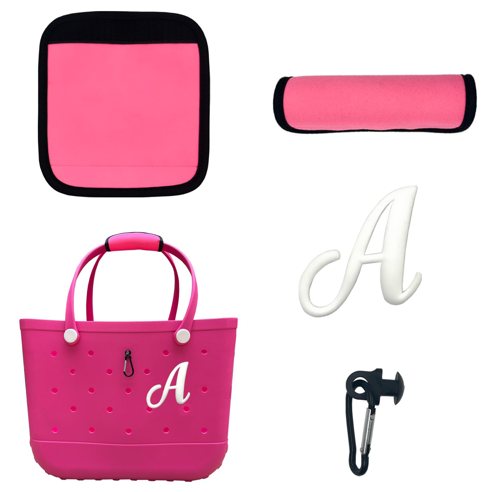 Jaende 3PCS Bogg Bag Accessories Set - Keychain, Letter, Shoulder Pad & Hook For Personalizing Beach Totes - View #5
