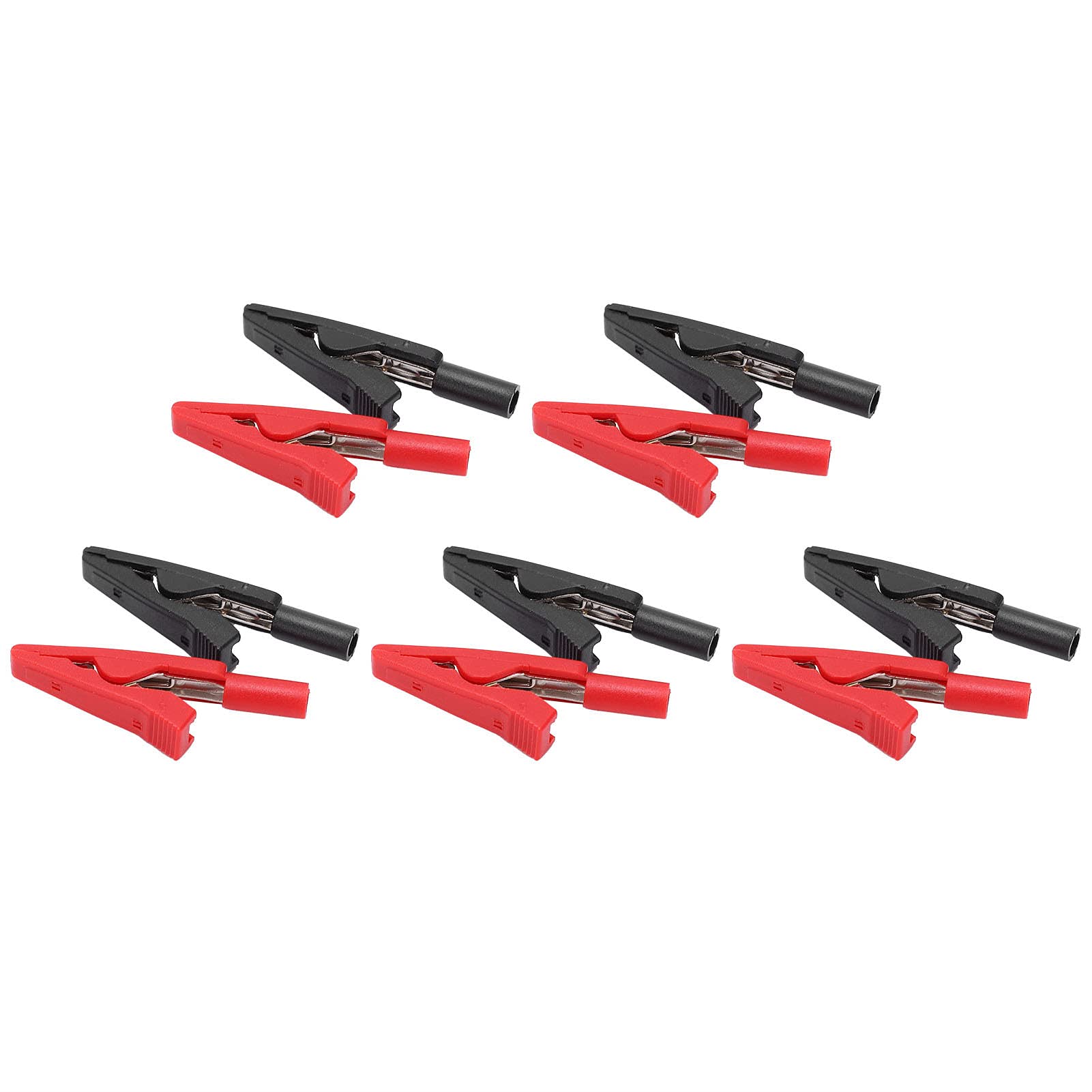 Pince isolée portable de 2 mm, pince de test électrique rouge + noir pour le test numérique de l'électricité