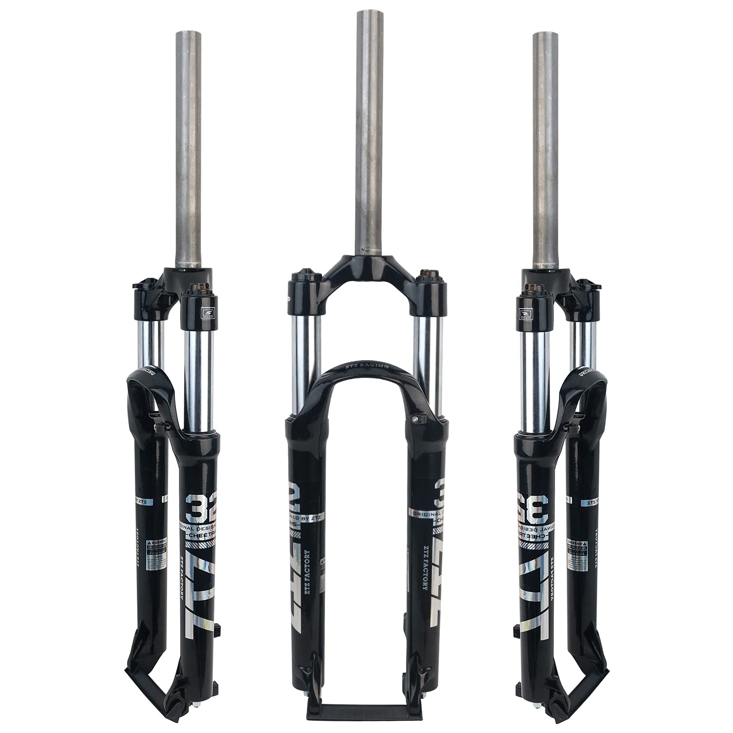 DBoy Mountain Bike Front Fork MTB Fork Aluminum Alloy Shock Absorber Spring Front Suspension Fork Suspension Fork Steerer 100mm Manual Lockout QR 9mm
