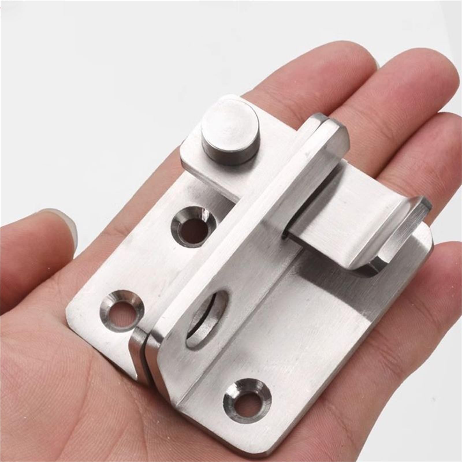 Loquet De Porte 1/5set Flip Latch Gate Latches Stainless Steel Left Right(Silver,5set)