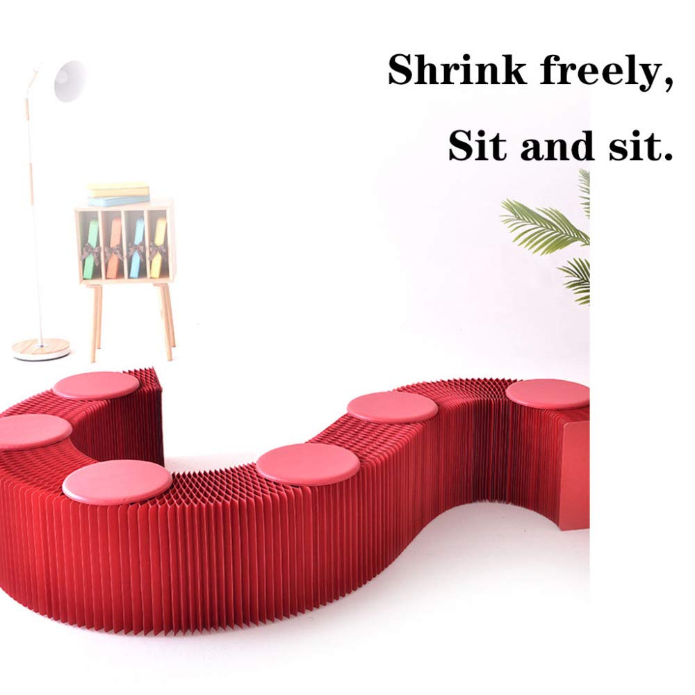 Amazon｜折りたたみ紙スツールソファチェア、紙アコーディオン