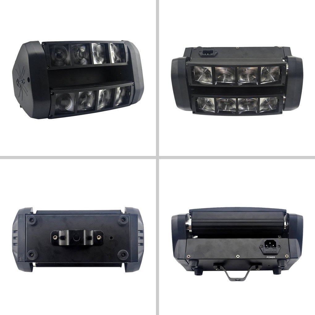 Amazon | AUCD 30W 8頭 シェイクランプ ビーム LED PRO DMX DJ