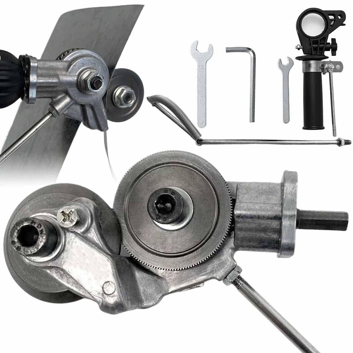 Electric drill plate cutting machine - suitable for precision cutting of iron, white board, steel, copper, aluminum, metal plate punching and shearing machine kit