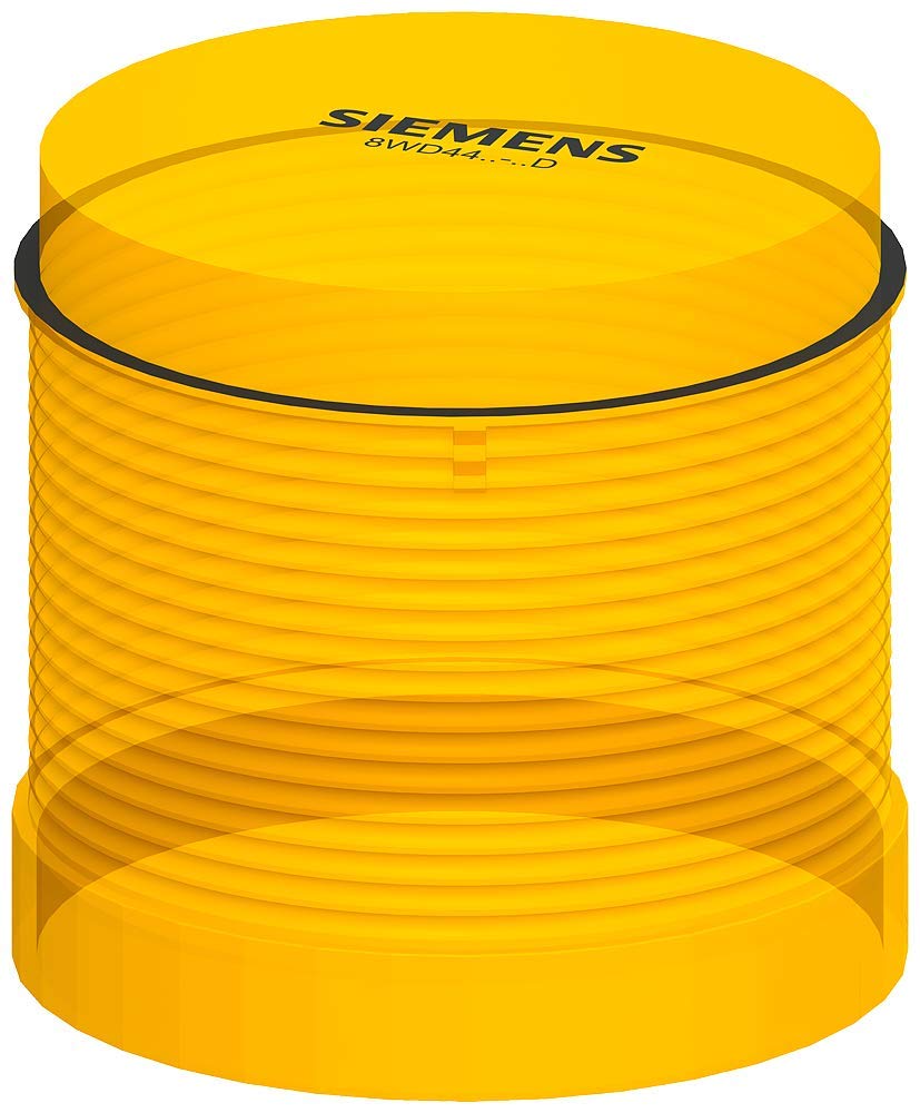 Siemens 8WD44 20-5DD Sirius Signal Column, Thermoplastic Enclosure, IP65 Protection, 70mm Diameter, Rotating Beacon LED Element, Amber, UC 24V Voltage