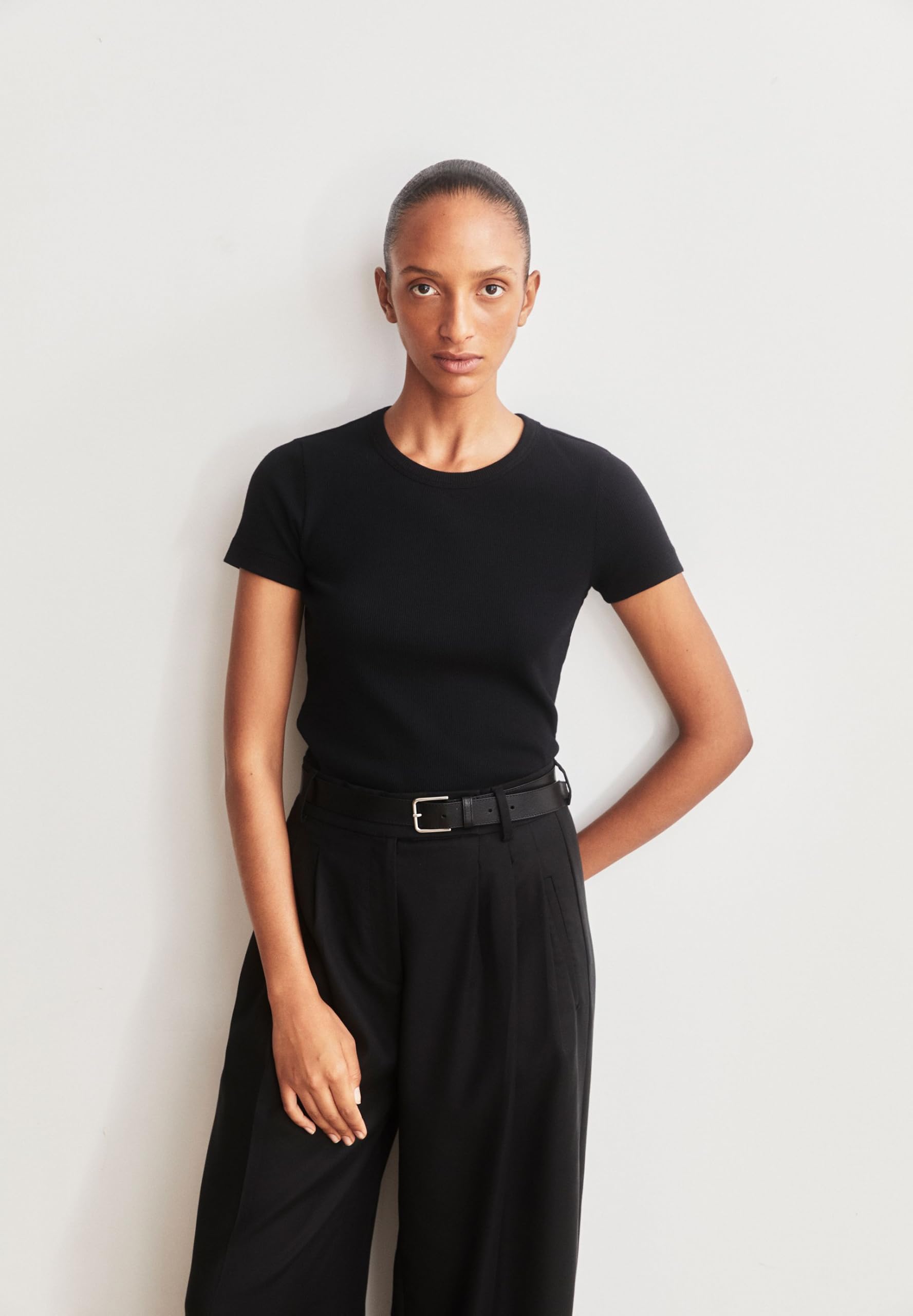 ARMEDANGELS Damen RIPP-T-Shirt aus Bio-Baumwoll Mix KARDAA Slim Fit