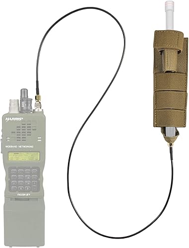 Kit de reubicación de antena táctica (Tan) - Radios militares Harris, Thales, Tri, PRC, Serie Falcon, Serie MBITR