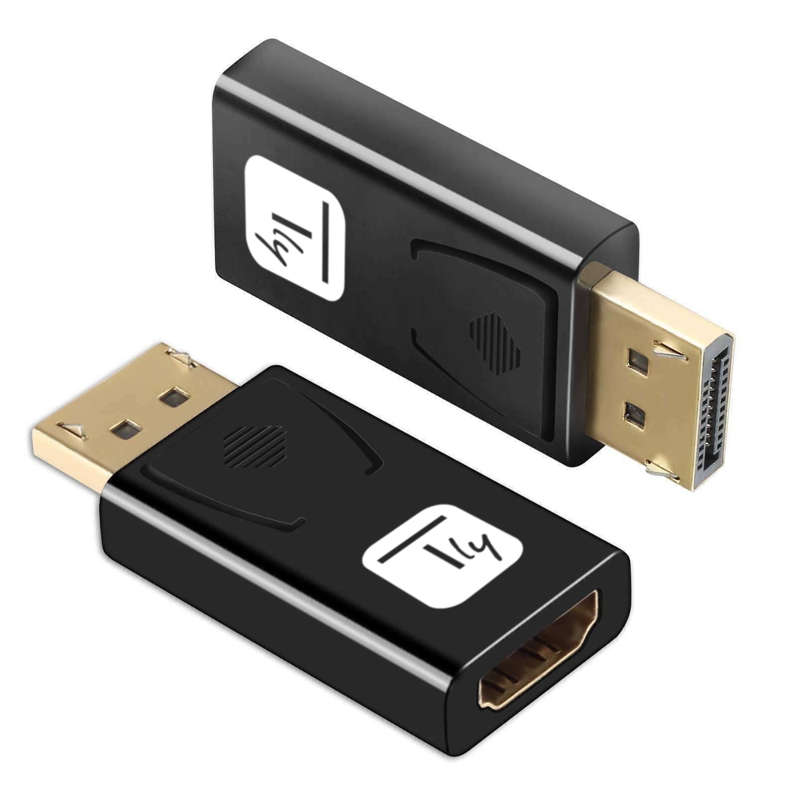 Techly 109214 Adaptateur convertisseur DisplayPort DP 1.2 vers HDMI 4K 60Hz Noir