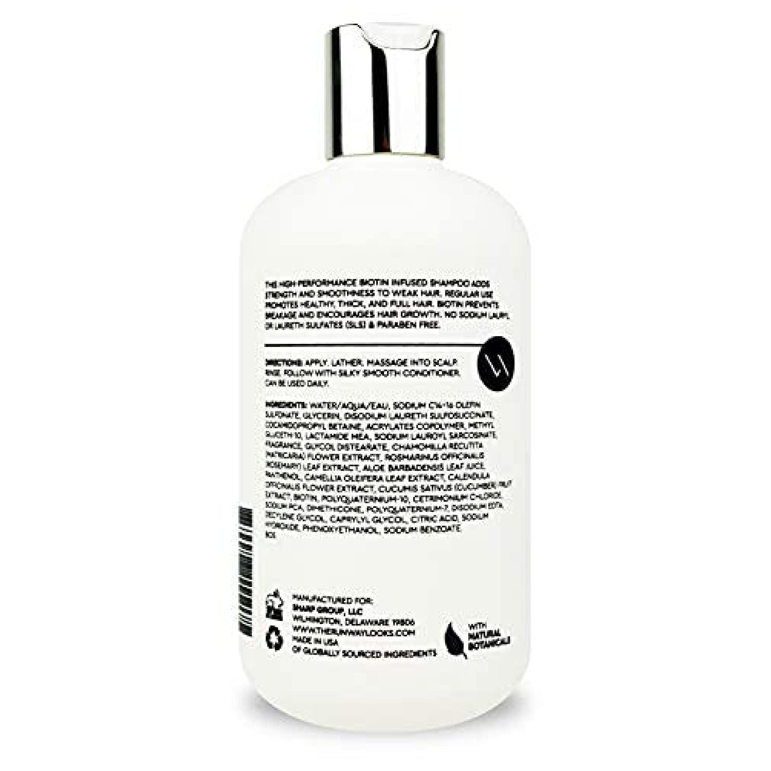 La Crème Silky Smooth Shampoo, Best Biotin & Pro-Vitamin B5 Thickening Formula, Shampoo for Women and Men, For Any Hair Types, Encourages Stronger Hair Growth And Vitality (12oz)