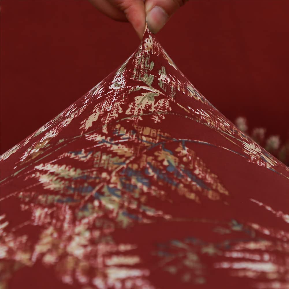 FANSU Stretch-Sesselbezug Für Relaxsessel - Vintage Blumen Design, Rutschfester Sesselschoner
