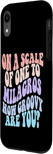 Miniatura 2 de iPhone XR MILAGROS Cute Retro Girls Groovy MILAGROS Personalized Name Case