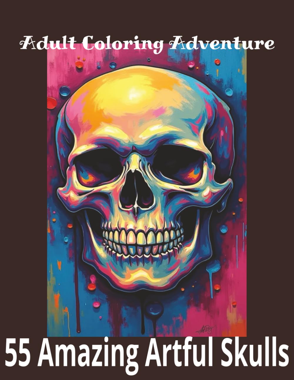 Amazing Skulls: Tattoo-Inspired Coloring Book for Adults – 55 Unique Designs for Stress Relief and Relaxation: A Calming Adult Coloring Book Featuring Stunning Skull Art for Mindful Creativity
